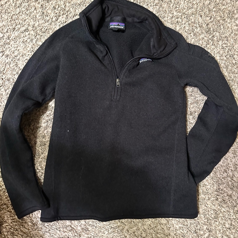 Patagonia Women's Black Zip-Up Sweater